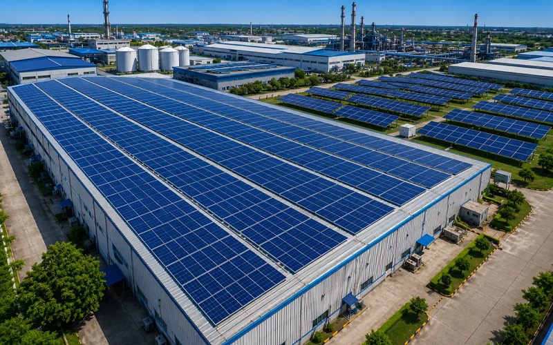Industrial Solar System installation